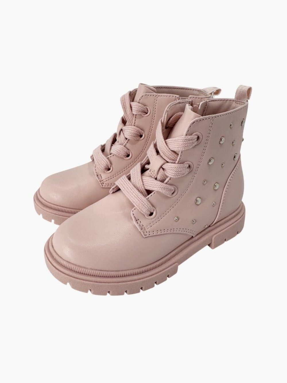 NEW Cat & Jack Toddler Amaya Lace-Up Combat Boots - Blush - Size 11